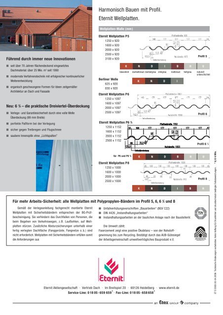 eternit wellplatten - DDH