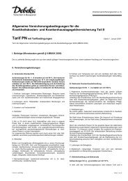 Besondere Bedingungen Fur Die Anlage Von Debeka