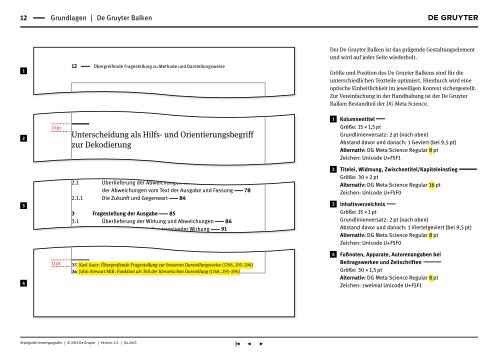 Styleguide Innentypografie | © 2013 De Gruyter ... - Walter de Gruyter