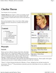 Charlize Theron - Wikipedia, the free encyclopedia - Feral Hosting