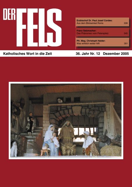 Dezember 2005 - Der Fels