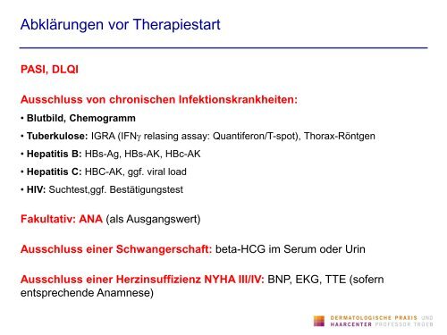 Biologika in der Praxis - Dermatologische Praxis und Haarcenter ...