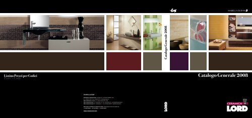 Catalogo Generale 2008