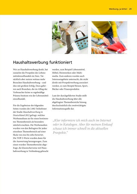 Haushaltswerbung in Deutschland 2012 ... - Deutsche Post