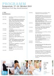 PROGRAMM SYMPOSIUM ST. LAMBRECHT