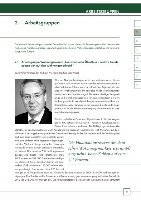 DV Jahresbericht 2009 - Deutscher Verband für Wohnungswesen ...