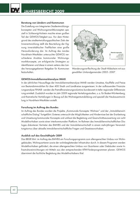 DV Jahresbericht 2009 - Deutscher Verband für Wohnungswesen ...