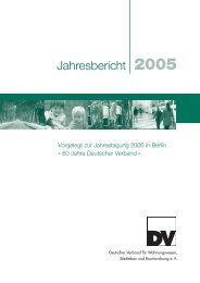 DV Jahresbericht 2005 - Deutscher Verband für Wohnungswesen ...