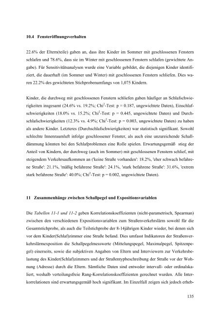 Kinder-Umwelt-Survey (KUS) 2003/06, Lärm - Deutscher ...