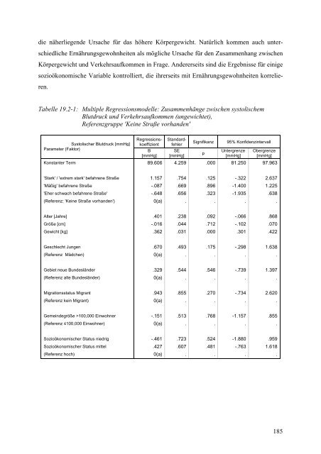 Kinder-Umwelt-Survey (KUS) 2003/06, Lärm - Deutscher ...