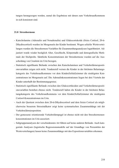 Kinder-Umwelt-Survey (KUS) 2003/06, Lärm - Deutscher ...