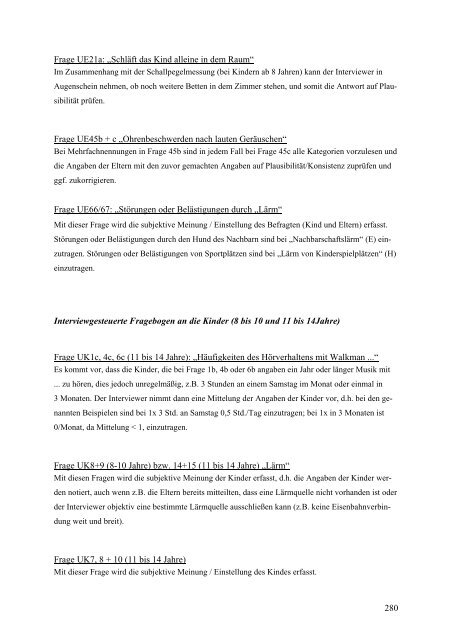 Kinder-Umwelt-Survey (KUS) 2003/06, Lärm - Deutscher ...