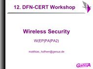 WEP - Angriffe - DFN-CERT