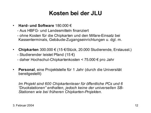 Chipkarten-Einführung an der Universität Gießen - DFN-CERT