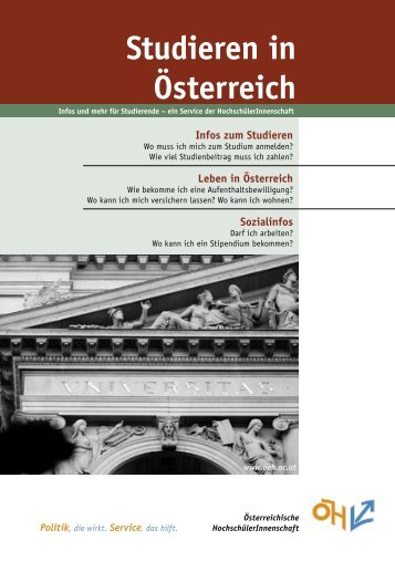 1. Studieren in Österreich - DGB-Jugend