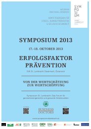 REFERENTINNEN-PROFIL SYMPOSIUM 2013