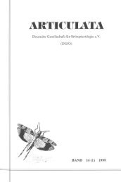 Heft 1 - Deutsche Gesellschaft für Orthopterologie