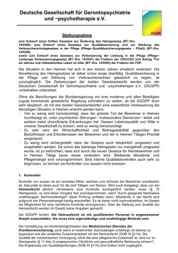 deutsche gesellschaft fur gerontopsychiatrie und dggpp