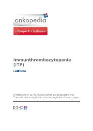 Immunthrombozytopenie (ITP) - Onkopedia