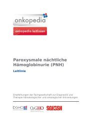 Paroxysmale nächtliche Hämoglobinurie (PNH) Leitlinie - Onkopedia
