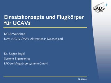 Einsatzkonzepte und Flugkörper für UCAVs