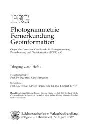 Photogrammetrie Fernerkundung Geoinformation - DGPF