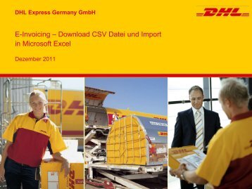 Anleitung CSV-Download und Excel-Import - DHL