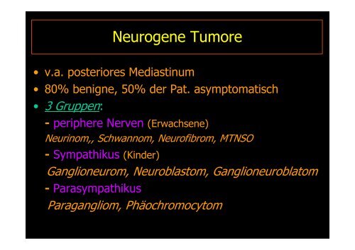 MEDIASTINALTUMORE - Diagnostikum Graz Süd