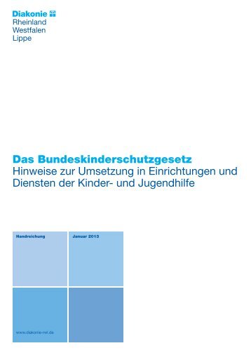 Das Bundeskinderschutzgesetz - Diakonie Rheinland-Westfalen ...