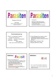 Parasiten aquatischer Organismen - Boku