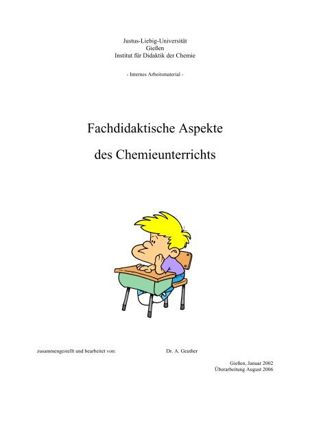 Fachdidaktische Aspekte des Chemieunterrichts - Dickhaeuser.de