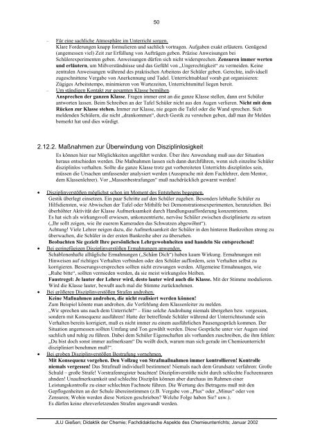 Fachdidaktische Aspekte des Chemieunterrichts - Dickhaeuser.de