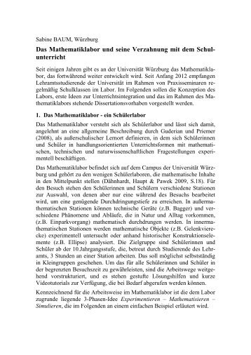Matthias Ludwig, Frankfurt - Lehrstuhl für Didaktik der Mathematik ...