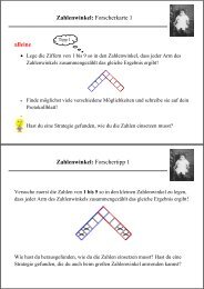 Zahlenwinkel - Lehrstuhl für Didaktik der Mathematik