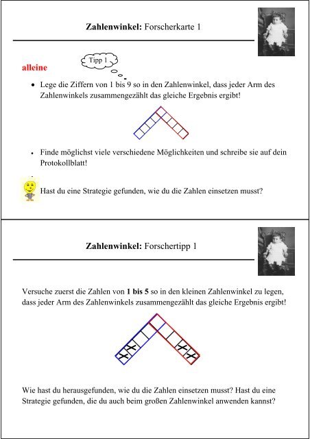 Zahlenwinkel - Lehrstuhl für Didaktik der Mathematik