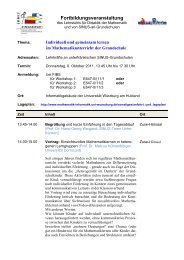 Programm - Lehrstuhl für Didaktik der Mathematik - Universität ...