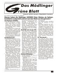 Das Mödlinger Grüne Blatt Nr. 3/95 - Die Grünen Mödling