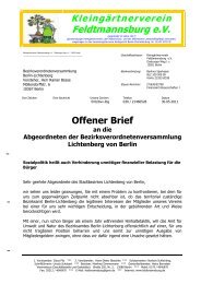 offene Brief - Lichtenberg