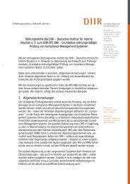 Stellungnahme (pdf 115 KB) - Deutsches Institut für Interne Revision ...