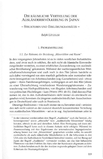 die räumliche verteilung der ausländerbevölkerung in japan - DIJ