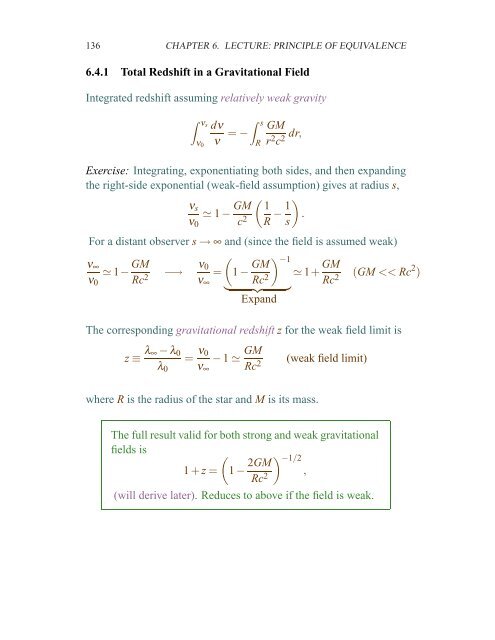 Chapter 6 Lecture: Principle of Equivalence