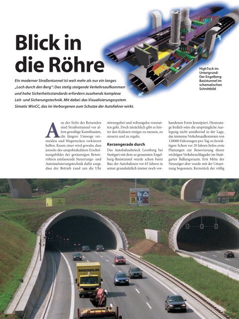 Technik im Engelbergbasistunnel - Ditzingen