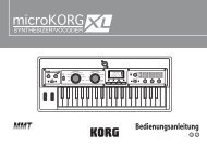 microKORG XL Bedienungsanleitung - DJ-Corner