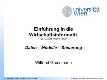 Steuerung - Universität Wien