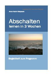 Abschalten lernen in 3 Wochen - do care!