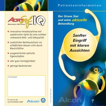 Kunstlinsen mit Blaulichtfilter - docvadis