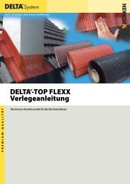 Verlegeanleitung DELTA-TOP FLEXX