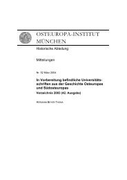 OSTEUROPA-INSTITUT MÜNCHEN - Institut für Ost- und ...