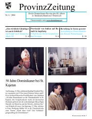 50 Jahre Dominikaner bei St. Kajetan