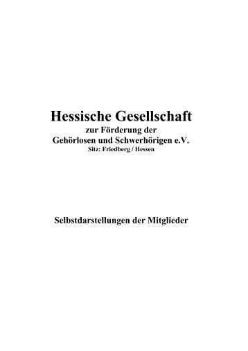Selbstdarstellung (PDF) - Hessische Gesellschaft